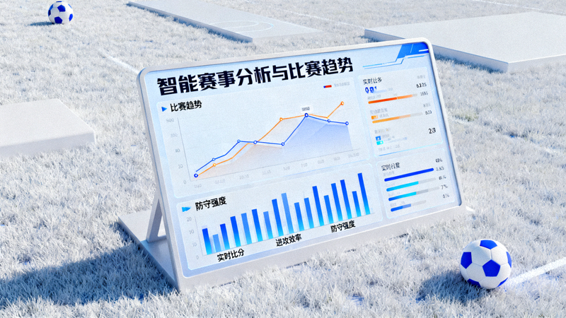 智能赛事分析场景与比赛趋势数据展示